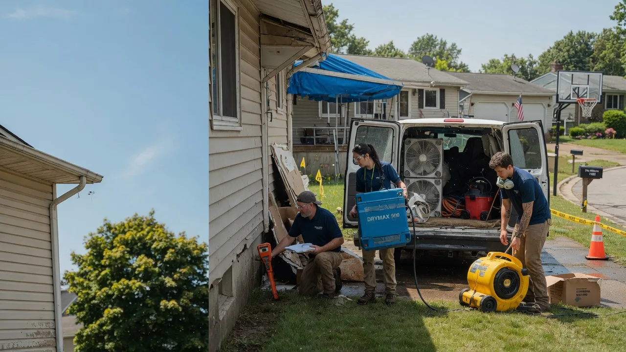 Ceiling Leak Cleanup in Ebensburg, PA near me