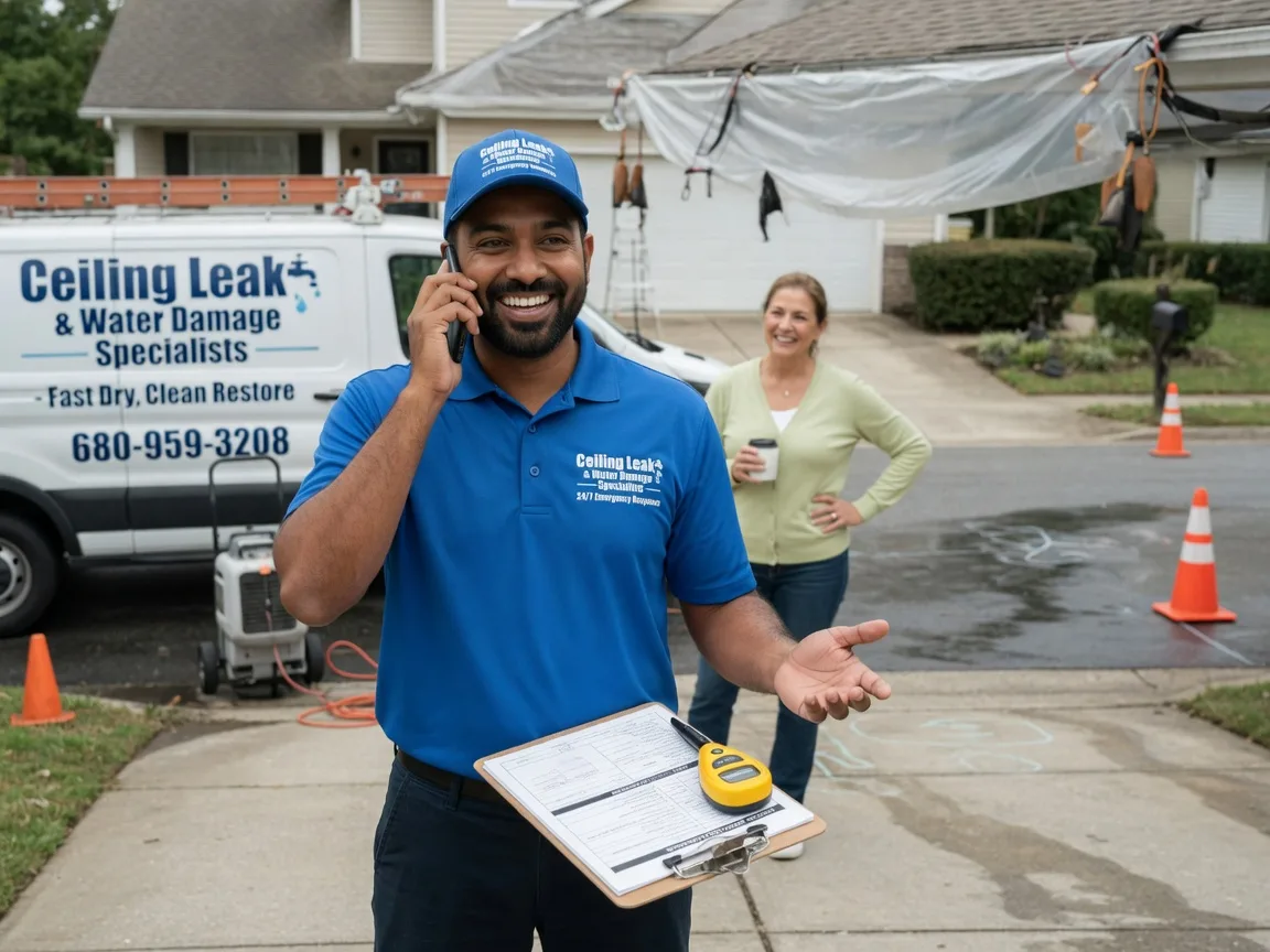 Ceiling Leak Cleanup Ebensburg, PA FAQs